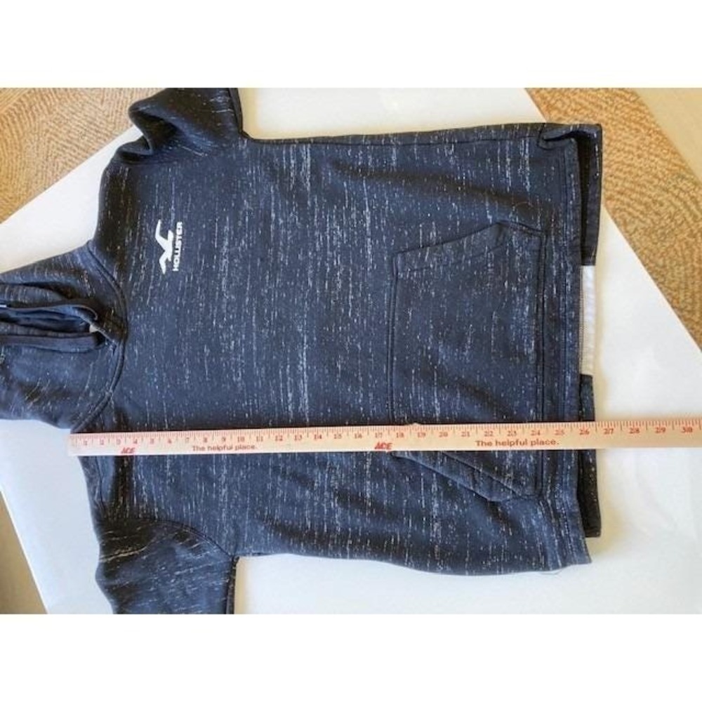 Hollister Hoodie With Large Spell Out  Brand Down The Back Color Black  White - Picture 5 of 6